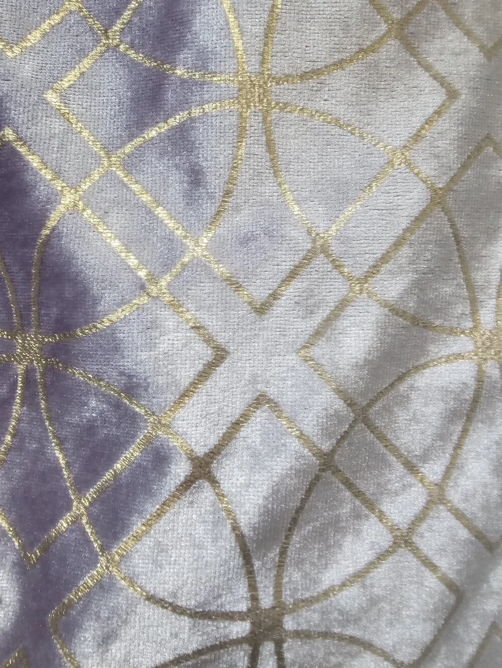 Madison Park Lavender Gold Velvet Pillow Covers Set of 2 20x26 Glam Decor